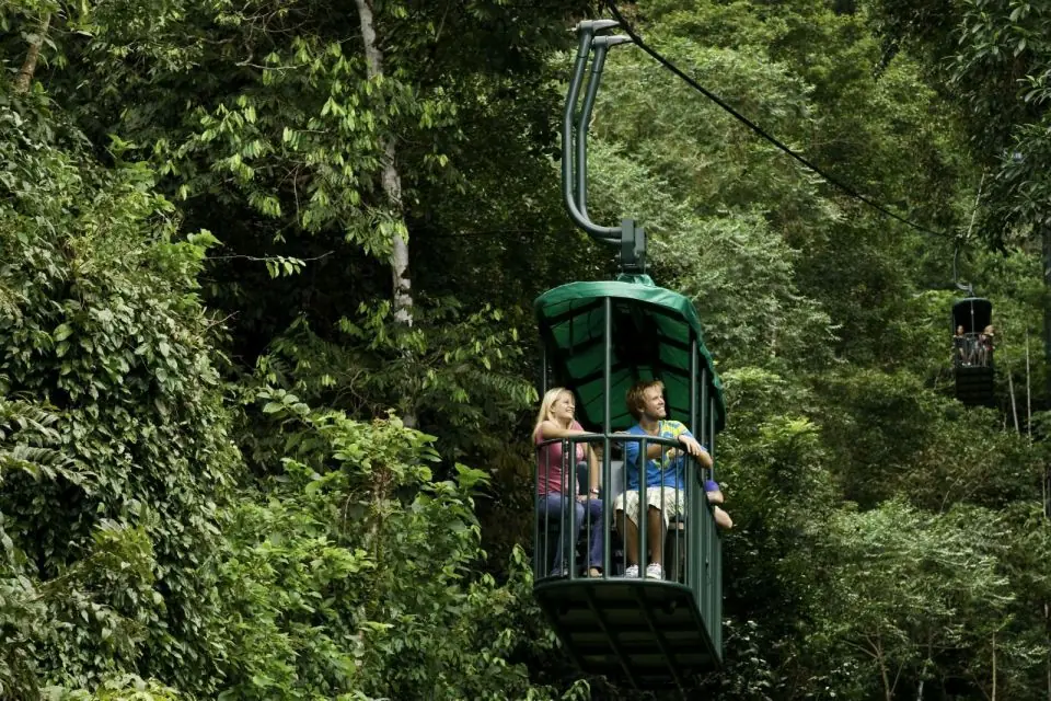 Aerial tram experience rainforest Costa Rica